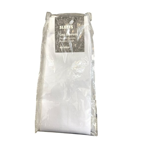 SLEEFS White Leg Sleeves Polyester/Spandex Compression - Picture 4 of 4